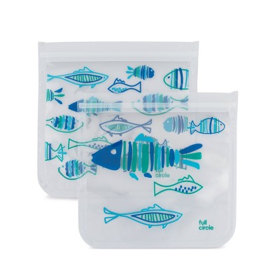 Full Circle Ziptuck Reusable Sandwich Set - Shells and Scales