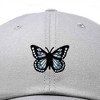 Dalix Butterfly Embroidered Cap Cotton Baseball Hat Garden Womens - 2 of 4