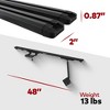 Yakima RibCage Custom Rooftop Track System with 48 Inch HD Track Sections Compatible with Jeep Wrangler JL 4DR Hardtop, Black - 3 of 4