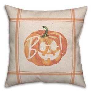 Creative Products Boo Jack-o'-lantern 18 x 18 Indoor / Outdoor Pillow - 1 of 3