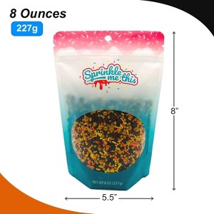 Sprinkle Me This – Harvest Season Blend (8 Oz.) – Fall-Themed Sprinkle Mix with Pearls in Red, Gold, Orange, Yellow & Green - 1 of 4