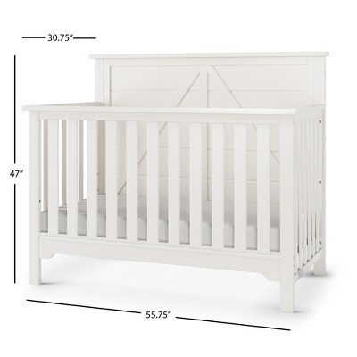 Child Craft Woodland 4-in-1 Convertible Crib, Converts to Day Bed, Toddler Bed and Full Size Bed, 3 Mattress Positions, Baby Safe Finish