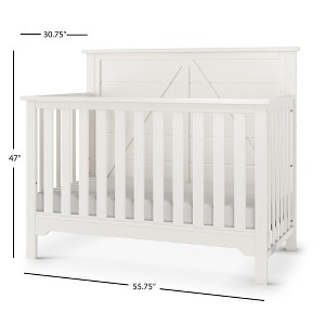 Child Craft Woodland 4-in-1 Convertible Crib, Converts to Day Bed, Toddler Bed and Full Size Bed, 3 Mattress Positions, Baby Safe Finish - 1 of 4