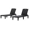 2-Piece Outdoor Chaise Lounge Set with Adjustable Backrests, Water-Resistant Frame Reclining Daybeds for Poolside, Garden, Balcony–The Pop Home - 3 of 4
