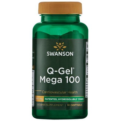 Swanson Q-Gel Mega 100 100 mg 60 Softgels.