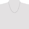 Black Bow Jewelry 1mm, 14k White Gold, Octagonal Snake Chain Necklace - 2 of 4