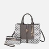 MKF Collection Yuliana Circular M emblem Print Satchel Bag with Wallet by Mia K - 2 of 4