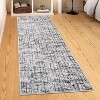 Modern Geometric Washable Rug – Low Pile, Non-Slip, Soft Stain-Resistant Carpet for Bedroom, Living Room, Dining - 4 of 4
