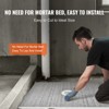 VEVOR Shower Curb Kit, 48"x72" Shower Pan Kit with 6.3" Central Drain, Lightweight EPS Shower Installation Kits with 2 Waterproof Cloths, Grey - 4 of 4