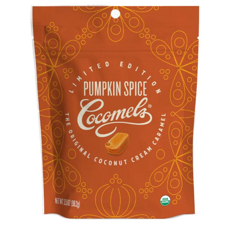 Cocomels Caramel Coconut Cream Pumpkin Spice - Case of 6/3.5 oz, 2 of 3