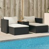 vidaXL Garden Sofa Set Black, Cream White - 2 of 4