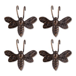 Set of 4 Bee Cast Iron Pot Hanger Bronze - Zings & Thingz - 1 of 4