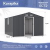 ALAULM 12 x 10FT Outdoor Storage Shed Waterproof,Garden Tool Shed with Air Vents and Lockable Door, Metal Outdoor Storage for Garden,Patio,Backyard - 3 of 4