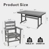 PAGED Outdoor Dining Set Fashionable Patio Dining Set with Armchairs for Terrace, Poolside, Backyard - 3 of 4