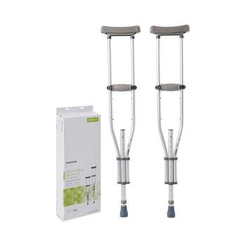 McKesson Underarm Crutches, Adjustable Height