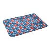 Deny Designs Jenean Morrison Gingham Floral Memory Foam Bath Mat Blue - 2 of 4