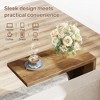 MAYEERTY C-Shaped End Table, Sofa Side Table Couch Table - 4 of 4