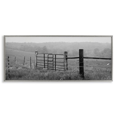 Stupell Industries Countryside Farmland Front Gate, 30" x 13"