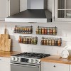 Kemimoto 4 Pack Spice Rack Wall Mount,Upgraded Connectable Seasoning Organizer for Space-Saving,Hanging Spice Storage for Cabinet/Pantry Door - 3 of 4