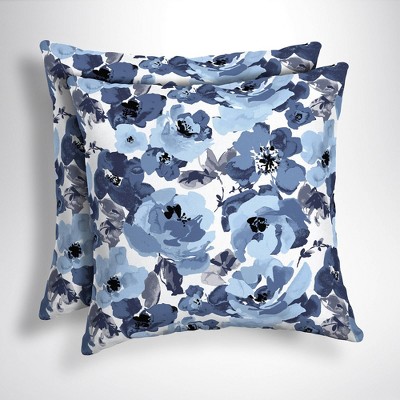 Photo 1 of 2pk Garden Delight Square Outdoor Throw Pillows - Arden Selections