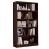 GlasFlength Decorative Bookshelf, Spacious Space and Adjustable Shelf, Open Bookshelves for Bedroom, Living Room, Home Office，Brown，33"*11.6"*60" - 4 of 4