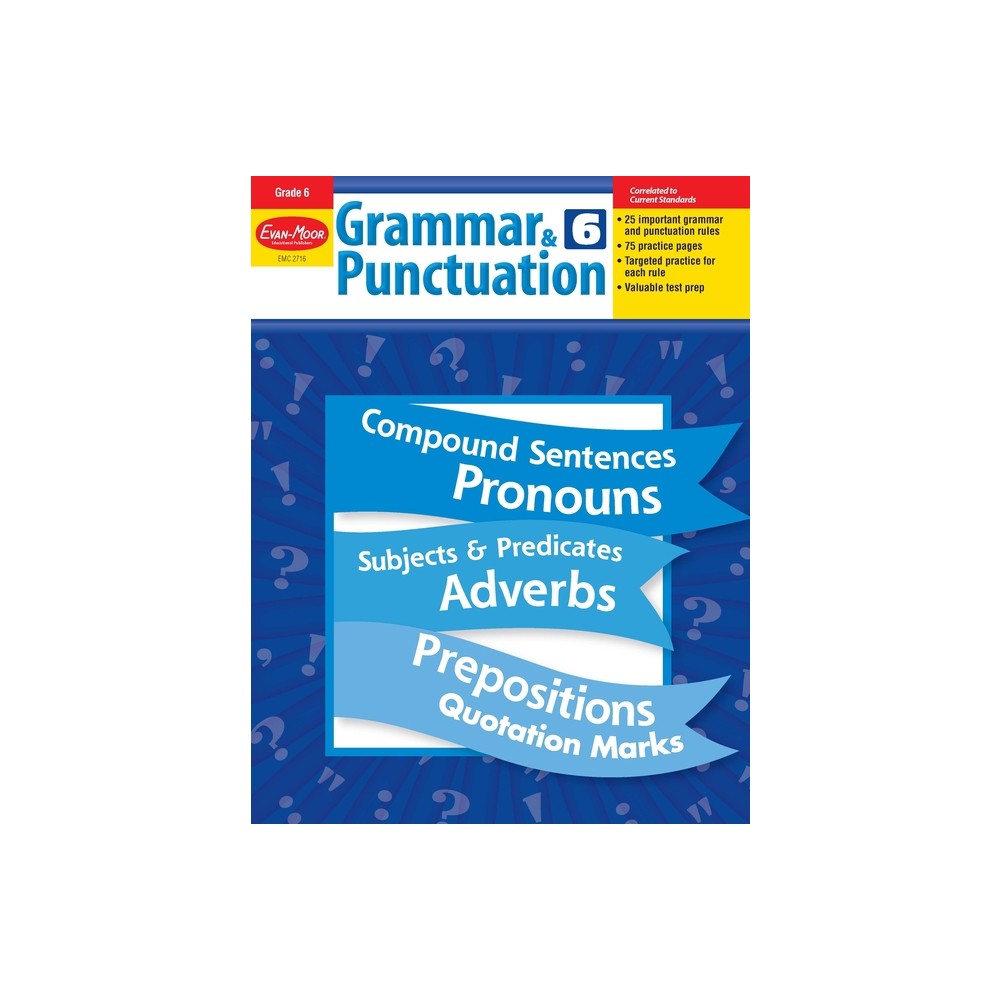 Grammar & Punctuation, Grade 6 Teacher Resource - by Evan-Moor Educational Publishers (Paperback)