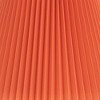 Springcrest 9" Top x 14 1/2" Bottom x 9 3/4" High x 10 1/2" Slant Lamp Shade Replacement Medium Orange Empire Modern Fabric Pleated Spider Harp Finial - 2 of 4
