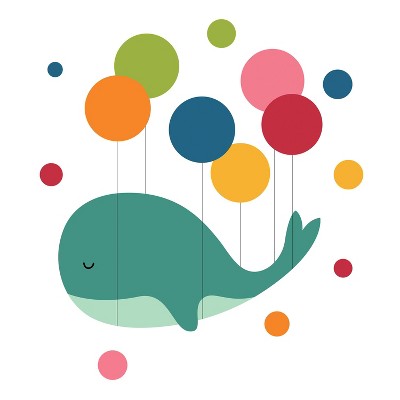 Whale Dream Walker Peel and Stick Giant Wall Decals - RoomMates