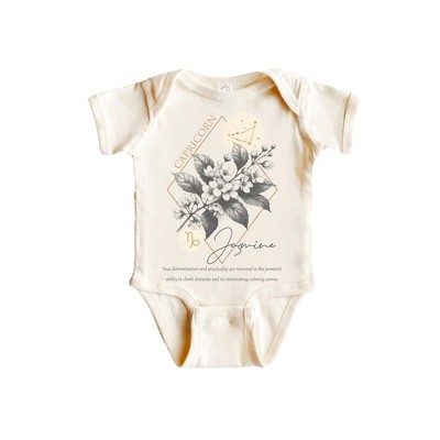 Capricorn Floral Celestial - Baby Boy Girl Clothes Infant Onesie® Funny Cute Newborn GS1