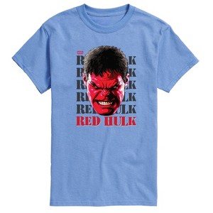 Men's - Marvel - Big Red Hulk Face Short Sleeve Graphic T-Shirt - 1 of 3