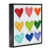 Stupell Industries You Are So Loved Rainbow Hearts Framed Giclee Art - 2 of 4