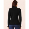 Seta T Women's Mock Neck Long Sleeve Fluffy Cuff Sweater - 4 of 4