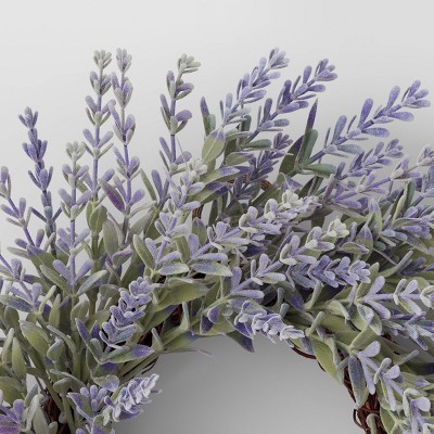 12&#34; Mini Wreath Lavender - Threshold&#8482;