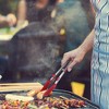 Unique Bargains Kitchen Non-stick Stainless Steel Tongs with Stands Silicone Tip for Cooking - 2 of 4