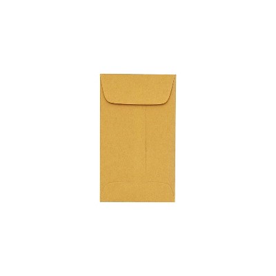 LUX #6 Coin Envelopes (3 3/8 x 6) 250/Pack 24lb. Brown Kraft (95067-250)