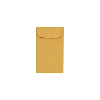 SRstrat 100 Pack Coin Envelopes,Kraft Small Coin Envelopes Self