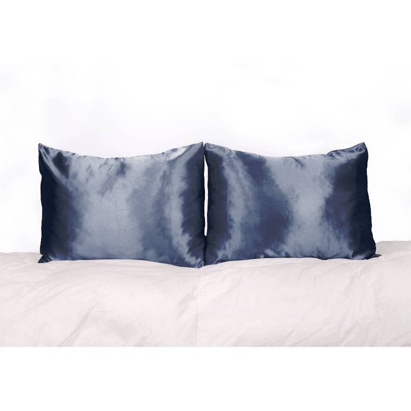 Morning Glamour Standard Satin Solid Pillowcase Set, 3 of 7