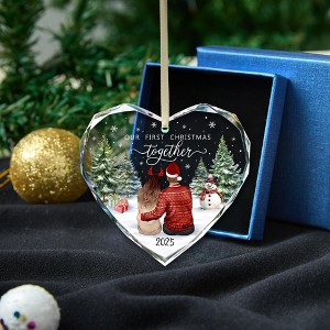 First Christmas Together Ornament 2025, Our Christmas Ornaments 2025 Gifts,Glass 1st Christmas Ornaments - 1 of 4