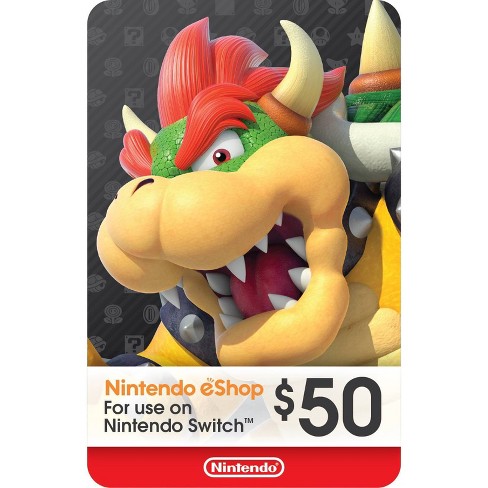 Nintendo Eshop $50 Gift Card - (digital) : Target
