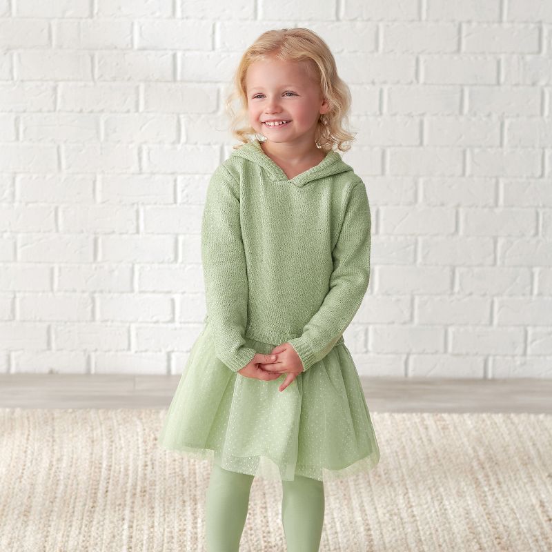 Gerber Toddler Girls' Sweater Dress With Tulle Skirt, 4 of 8