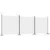 vidaXL 3-Panel Room Divider White 206.7"x70.9" Fabric - 2 of 4