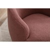 Kumasinova 360°Swivel Accent Chair Barrel Armchair with Powder Coating Metal Ring,Soft Teddy Sofa Chair with 250lbs Capacity for Living Room - 3 of 4