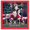 PosterPalooza | Square Classic Modern Red Picture Frame - UV Acrylic, Foam Board Backing, Hanging Hardware - 2 of 4