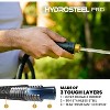 Hydrosteel Pro Heavy-Duty Flexible Lightweight 304 Stainless Steel Metal Water Hose with Brass Nozzle - 3 of 4