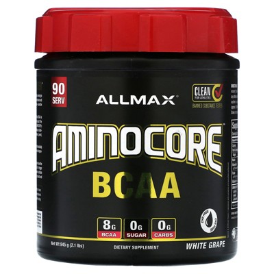 ALLMAX AMINOCORE™ BCAA, White Grape, 2.1 lbs (945 g)