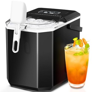 ZAFRO Ice Maker Countertop with Handle, Self-Cleaning Ice Machine, 35Lbs per Day, Chewable&Soft Ice Cubes, with Ice Basket/Ice Scoop - 1 of 4