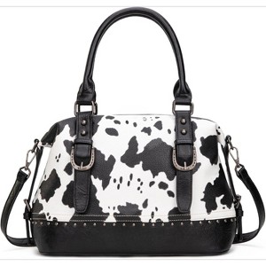 Top Handle Purse Hobo Shoulder Barrel Satchel Handbags for Women - 1 of 4