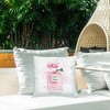 Stupell Industries Pink Flower Perfume Fashion Glam Design Outdoor Decorative Throw Pillow, 18 x 18 - 3 of 3