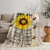 Christian Gifts for Women Inspirational Bible Verse Blanket Throw Flannel Blanket. - 3 of 4