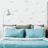 Unique Bargains Removable Feather Shape PVC Material Wall Stickers 5.31" x 1.46" 12 Pcs - 4 of 4